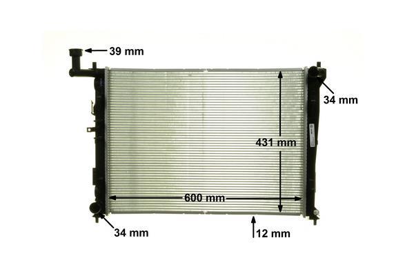 Radiateur moteur (Radiateur de refroidissement) MAHLE Aftermarket CR 1366 000P
