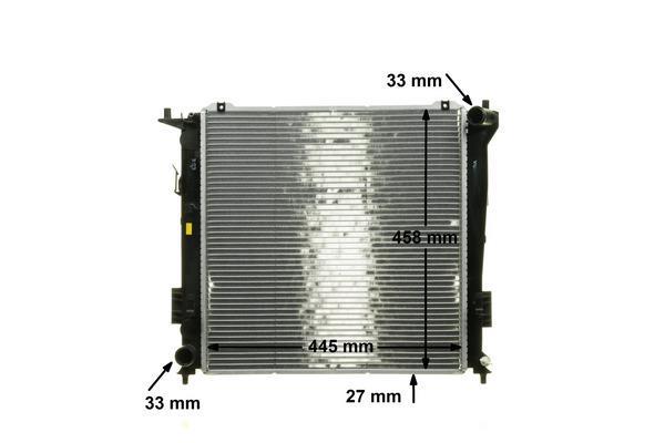 Radiateur moteur (Radiateur de refroidissement) MAHLE Aftermarket CR 1367 000P