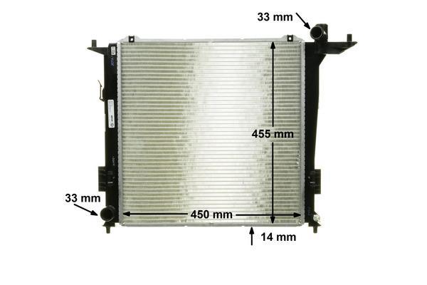 Radiateur moteur (Radiateur de refroidissement) MAHLE Aftermarket CR 1368 000P