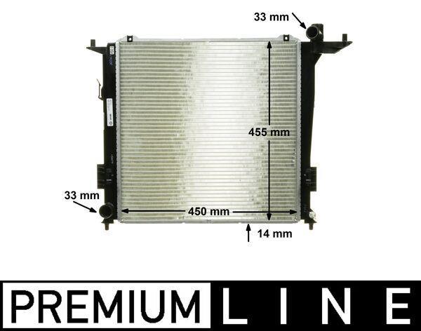 Radiateur moteur (Radiateur de refroidissement) MAHLE Aftermarket CR 1368 000P