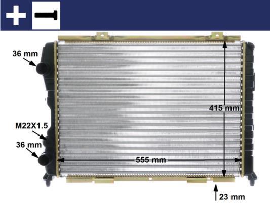 Radiateur moteur (Radiateur de refroidissement) MAHLE Aftermarket CR 1408 000S