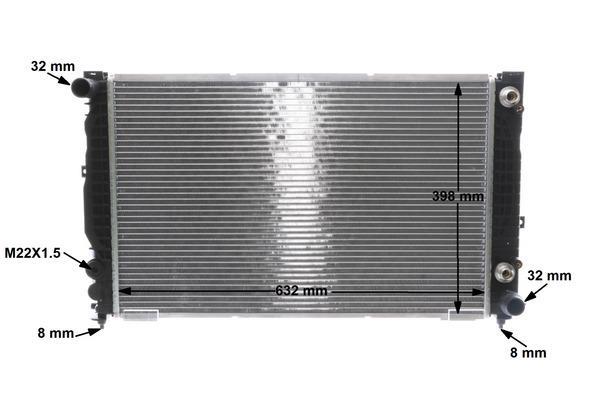Radiateur moteur (Radiateur de refroidissement) MAHLE Aftermarket CR 1414 000S