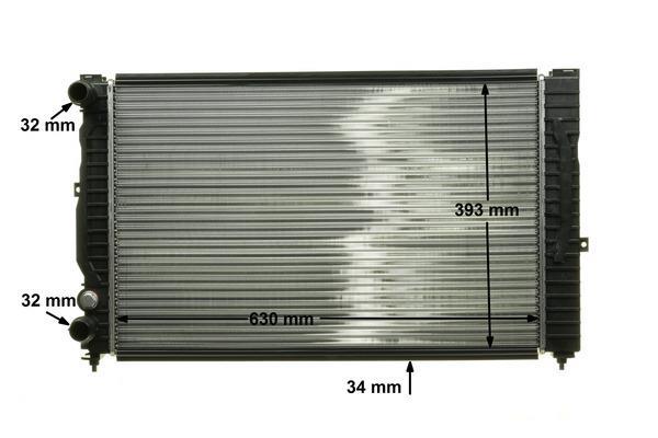 Radiateur moteur (Radiateur de refroidissement) MAHLE Aftermarket CR 1423 000P