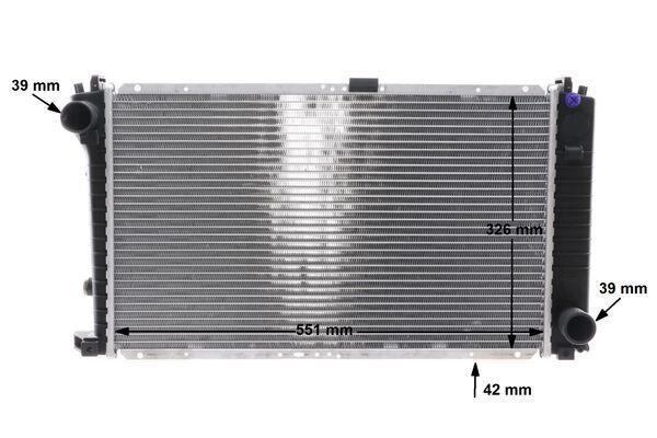 Radiateur moteur (Radiateur de refroidissement) MAHLE Aftermarket CR 1424 000S