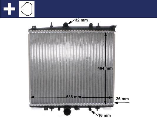 Radiateur moteur (Radiateur de refroidissement) MAHLE Aftermarket CR 1435 000S