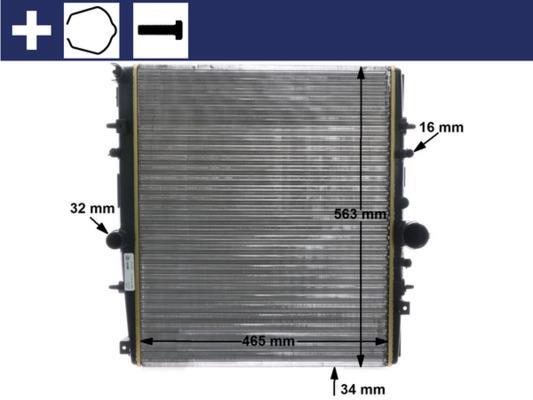 Radiateur moteur (Radiateur de refroidissement) MAHLE Aftermarket CR 1436 000S