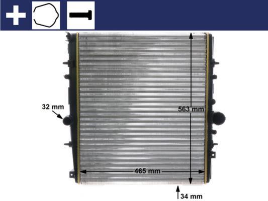 Radiateur moteur (Radiateur de refroidissement) MAHLE Aftermarket CR 1437 000S