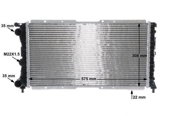 Radiateur moteur (Radiateur de refroidissement) MAHLE Aftermarket CR 1441 000S