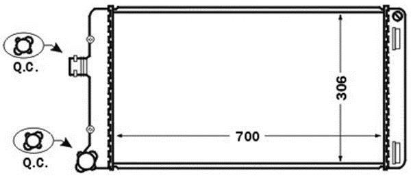 Radiateur moteur (Radiateur de refroidissement) MAHLE Aftermarket CR 1445 000S
