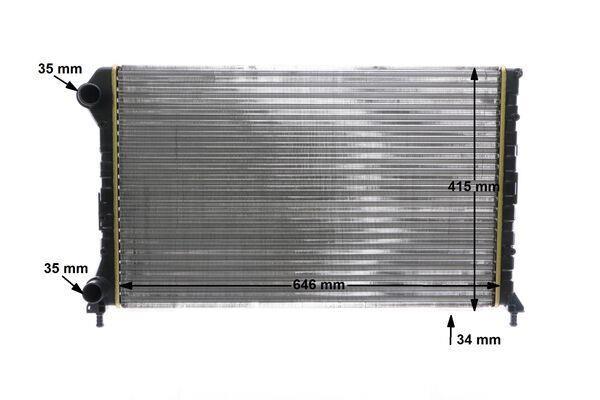 Radiateur moteur (Radiateur de refroidissement) MAHLE Aftermarket CR 1447 000S
