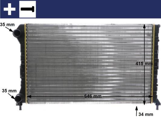 Radiateur moteur (Radiateur de refroidissement) MAHLE Aftermarket CR 1447 000S