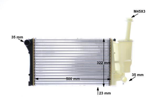 Radiateur moteur (Radiateur de refroidissement) MAHLE Aftermarket ref. CR 1451 000S