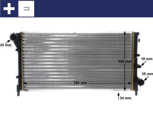 Radiateur moteur (Radiateur de refroidissement) MAHLE Aftermarket CR 1453 000S