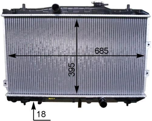 Radiateur moteur (Radiateur de refroidissement) MAHLE Aftermarket CR 1468 000P