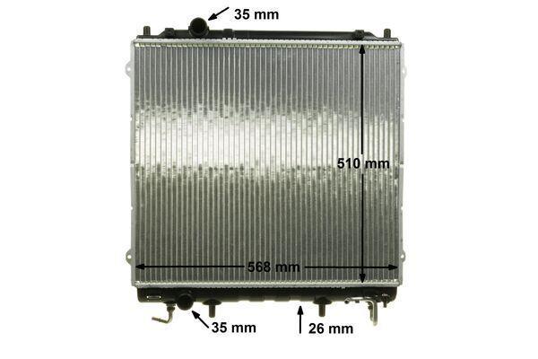 Radiateur moteur (Radiateur de refroidissement) MAHLE Aftermarket CR 1469 000P