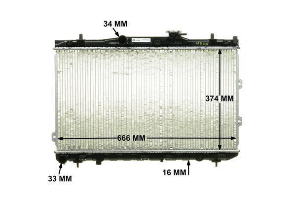 Radiateur moteur (Radiateur de refroidissement) MAHLE Aftermarket CR 1471 000P