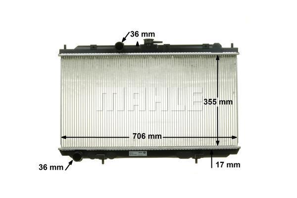 Radiateur moteur (Radiateur de refroidissement) MAHLE Aftermarket CR 1487 000S