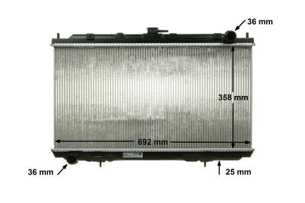 Radiateur moteur (Radiateur de refroidissement) MAHLE Aftermarket CR 1489 000S