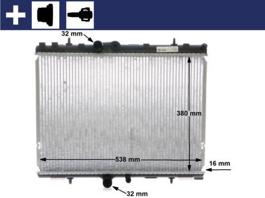Radiateur moteur (Radiateur de refroidissement) MAHLE Aftermarket CR 1501 000S