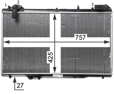 Radiateur moteur (Radiateur de refroidissement) MAHLE Aftermarket CR 1503 000P