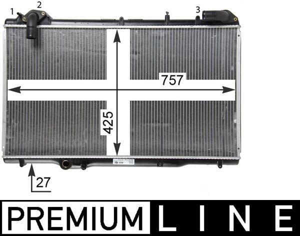 Radiateur moteur (Radiateur de refroidissement) MAHLE Aftermarket CR 1503 000P