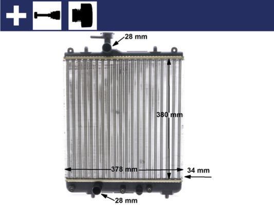 Radiateur moteur (Radiateur de refroidissement) MAHLE Aftermarket CR 1514 000S