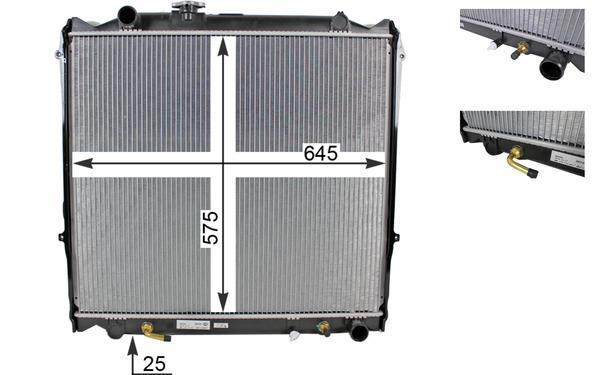 Radiateur moteur (Radiateur de refroidissement) MAHLE Aftermarket ref. CR 1521 000S