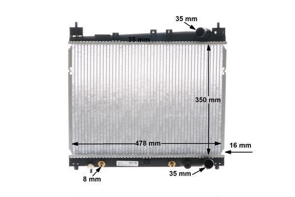 Radiateur moteur (Radiateur de refroidissement) MAHLE Aftermarket CR 1523 000S