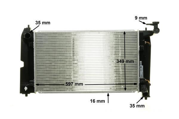 Radiateur moteur (Radiateur de refroidissement) MAHLE Aftermarket CR 1527 000S