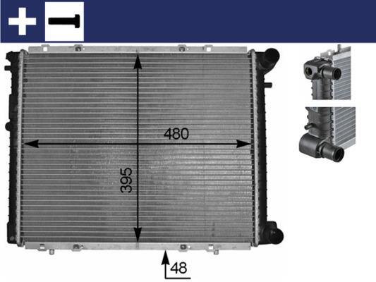 Radiateur moteur (Radiateur de refroidissement) MAHLE Aftermarket ref. CR 152 000S