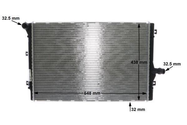 Radiateur moteur (Radiateur de refroidissement) MAHLE Aftermarket CR 1539 001S