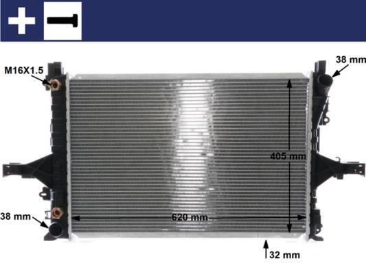 Radiateur moteur (Radiateur de refroidissement) MAHLE Aftermarket CR 1547 000S