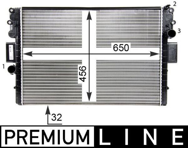 Radiateur moteur (Radiateur de refroidissement) MAHLE Aftermarket CR 1550 000P