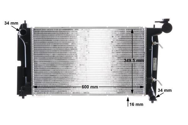 Radiateur moteur (Radiateur de refroidissement) MAHLE Aftermarket CR 1558 000S