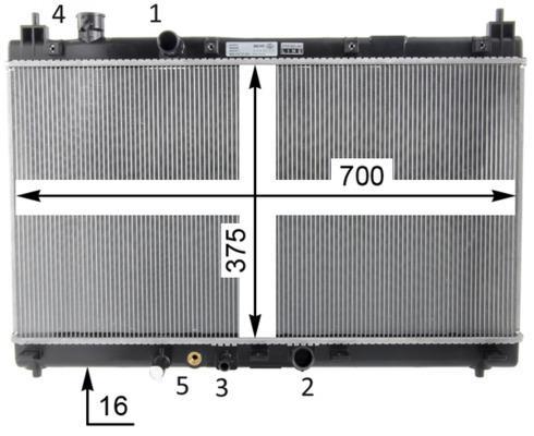 Radiateur moteur (Radiateur de refroidissement) MAHLE Aftermarket CR 1589 000P
