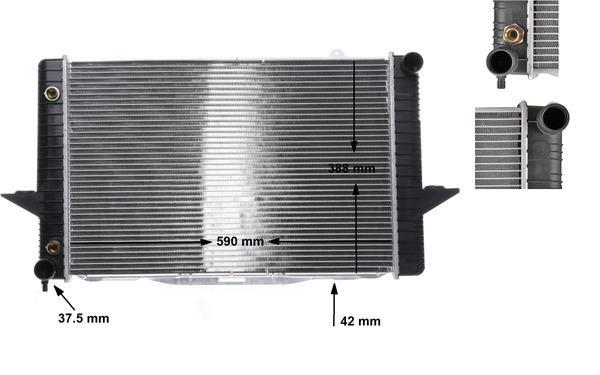 Radiateur moteur (Radiateur de refroidissement) MAHLE Aftermarket ref. CR 164 000S