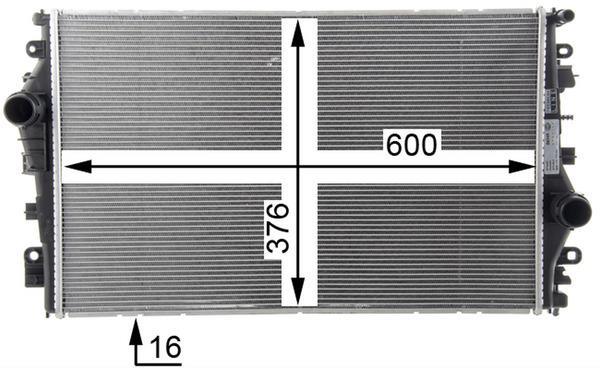 Radiateur moteur (Radiateur de refroidissement) MAHLE Aftermarket CR 1658 000P