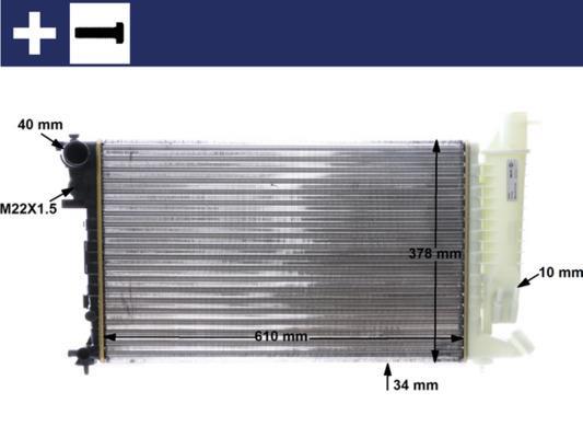 Radiateur moteur (Radiateur de refroidissement) MAHLE Aftermarket CR 167 000S