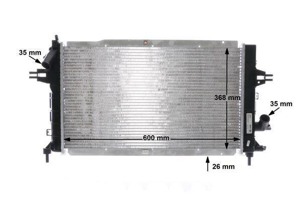 Radiateur moteur (Radiateur de refroidissement) MAHLE Aftermarket CR 1687 000S