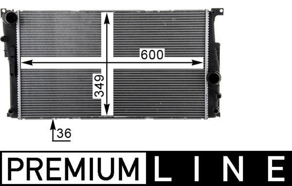 Radiateur moteur (Radiateur de refroidissement) MAHLE Aftermarket ref. CR 1725 000P