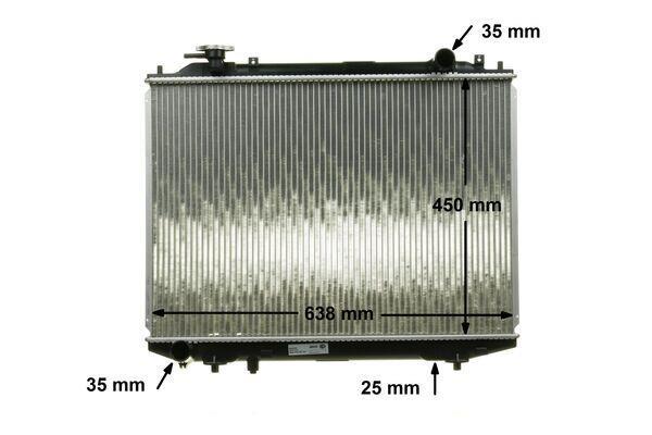 Radiateur moteur (Radiateur de refroidissement) MAHLE Aftermarket CR 1746 000S