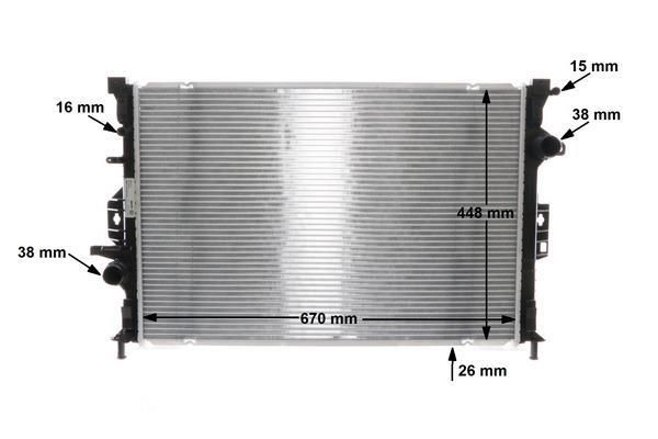 Radiateur moteur (Radiateur de refroidissement) MAHLE Aftermarket CR 1748 000S