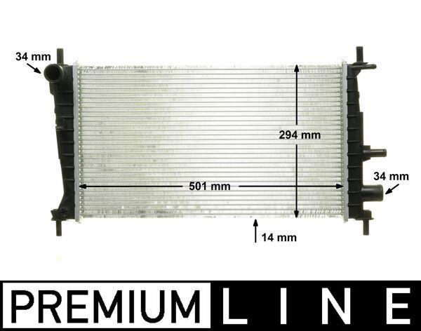 Radiateur moteur (Radiateur de refroidissement) MAHLE Aftermarket CR 174 000P