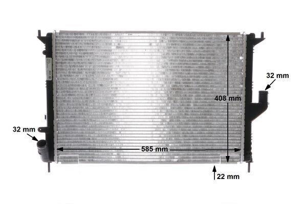 Radiateur moteur (Radiateur de refroidissement) MAHLE Aftermarket CR 1764 000S