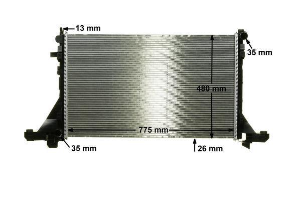 Radiateur moteur (Radiateur de refroidissement) MAHLE Aftermarket CR 1770 000P