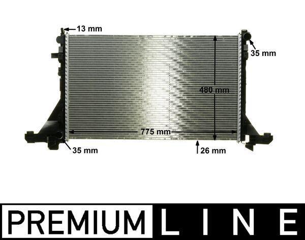 Radiateur moteur (Radiateur de refroidissement) MAHLE Aftermarket CR 1770 000P