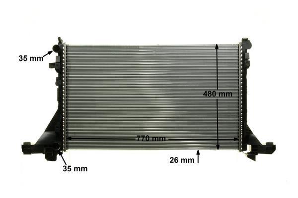 Radiateur moteur (Radiateur de refroidissement) MAHLE Aftermarket CR 1771 000P