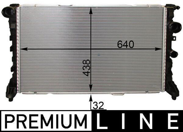 Radiateur moteur (Radiateur de refroidissement) MAHLE Aftermarket CR 1772 000P