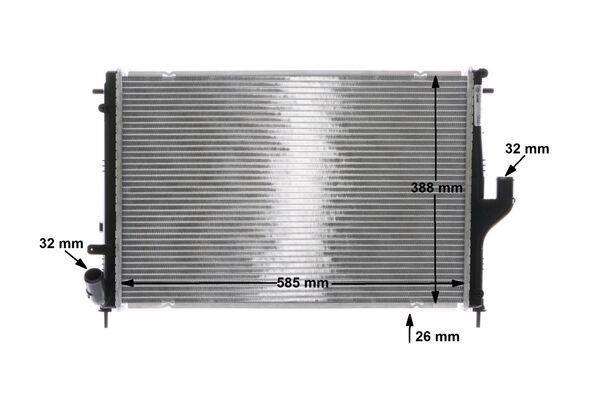 Radiateur moteur (Radiateur de refroidissement) MAHLE Aftermarket CR 1790 000S