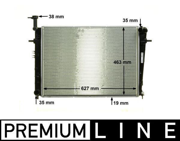 Radiateur moteur (Radiateur de refroidissement) MAHLE Aftermarket CR 1862 000P
